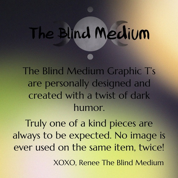 The Blind Medium | Custom Created Personal Designed & Hand Created Item - Picture 8 of 8